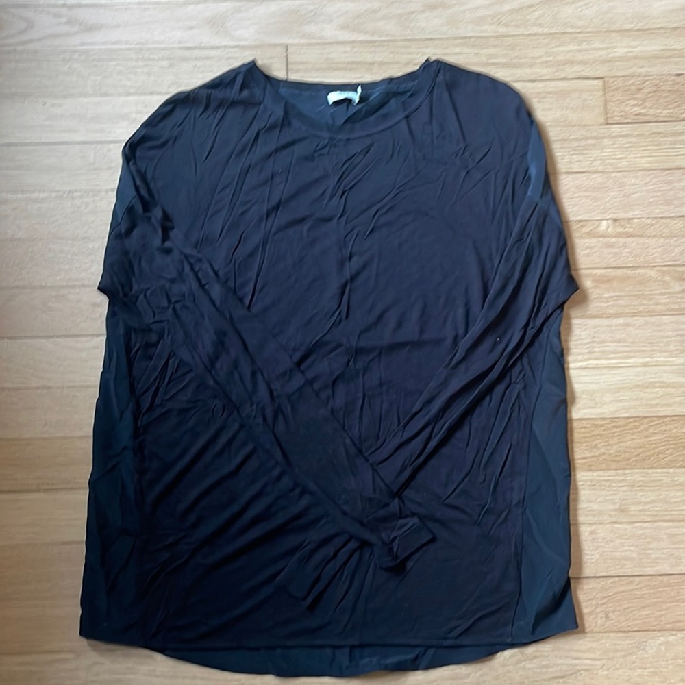Vince long sleeve with silk back